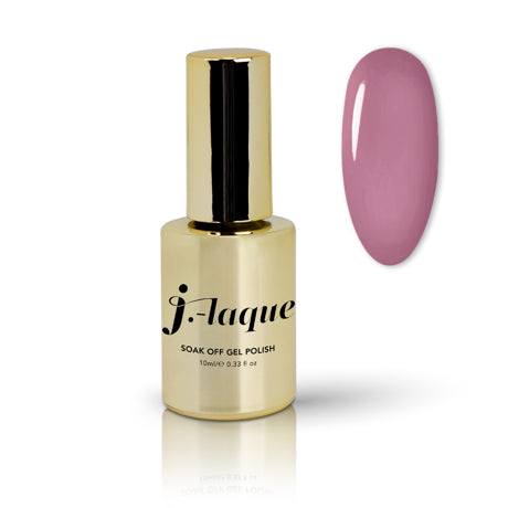 J-Laque 102 Taupe Rose soak off gel polish bottle and swatch.