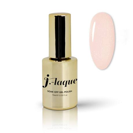 J-Laque 110 Sweet Illusion gel polish bottle with pale pink swatch.