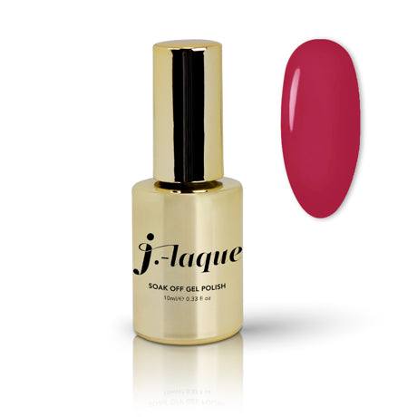 J-Laque 138 Berry Ice gel polish bottle and swatch.