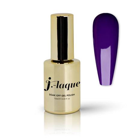 J-Laque 262 Racing Diva gel polish in deep purple shade from 2023 Autumn Collection.