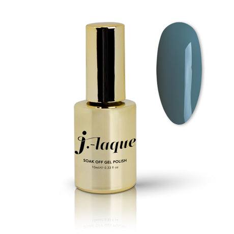 J-Laque 287 Teal Tide gel polish bottle with teal color swatch.