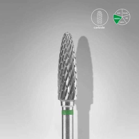 Staleks Expert Carbide nail drill bit corn green