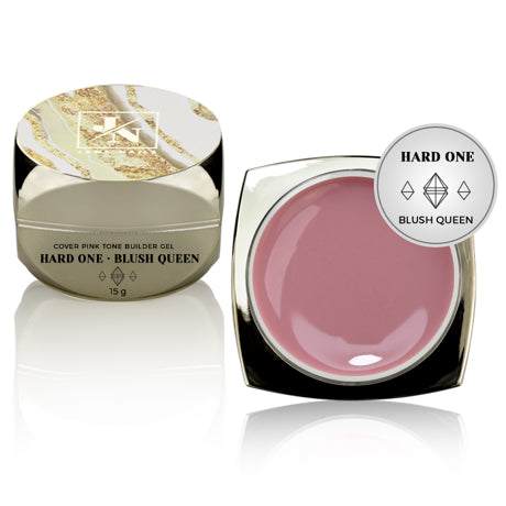 Hard One Blush Queen gel, pink tone, 15 ml container, for all skin types.