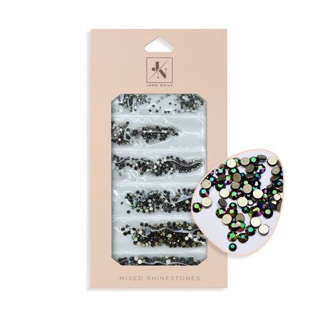 Cristaux 1400 pces dark rainbow, high-quality rhinestones, long-lasting shine.