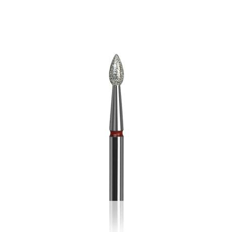 JN Embout diamant Drop Red for cuticle removal and callosity treatment.