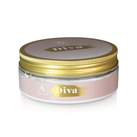 Diva Butter Cream Jana 200ml with nourishing oils in a gold-lid jar.