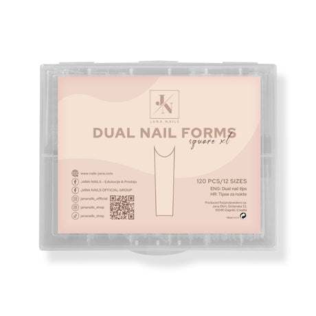 Dual Nail Form - Square XL 120 p