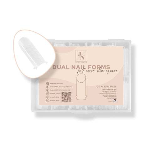 Dual Nail Form - Full Cover Slim Square