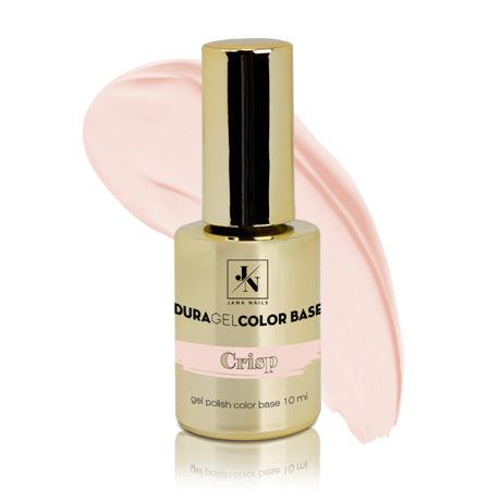 Duragel color base Crisp, perfect neutral gel polish base, ideal for creating nail apex, 10 ml bottle.
