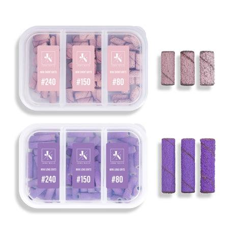 JN Abrasifs mini short rose - boîte de 60 pces