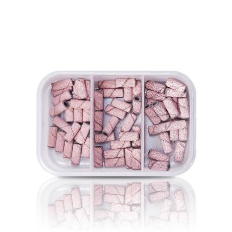 JN Abrasifs mini short rose - boîte de 60 pces