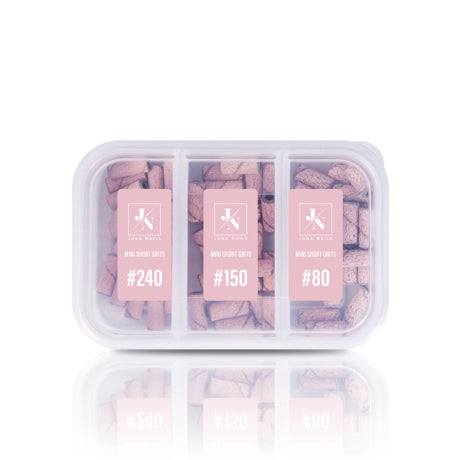 JN Abrasifs mini short rose - boîte de 60 pces