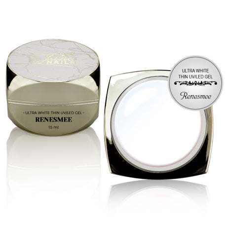Renesmee White 15 ml, ultra-fine extreme white gel, highly pigmented.