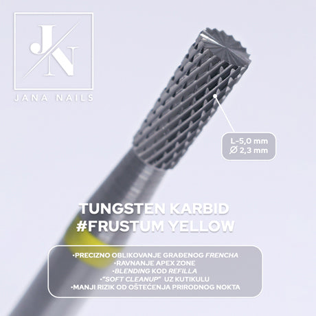 JN Tungsten Karbid Frustum Yellow