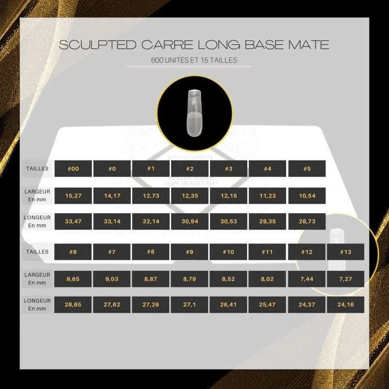 Very Resistent Sculpted Carré Long Base Mate