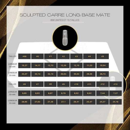 Very Resistent Sculpted Carré Long Base Mate