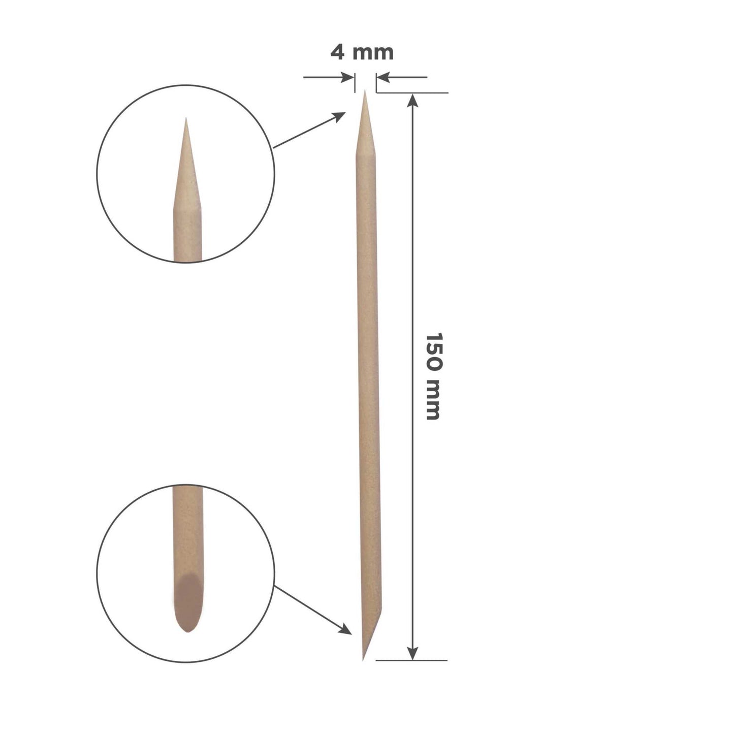 Staleks Orange stick 150 mm (10 pcs)
