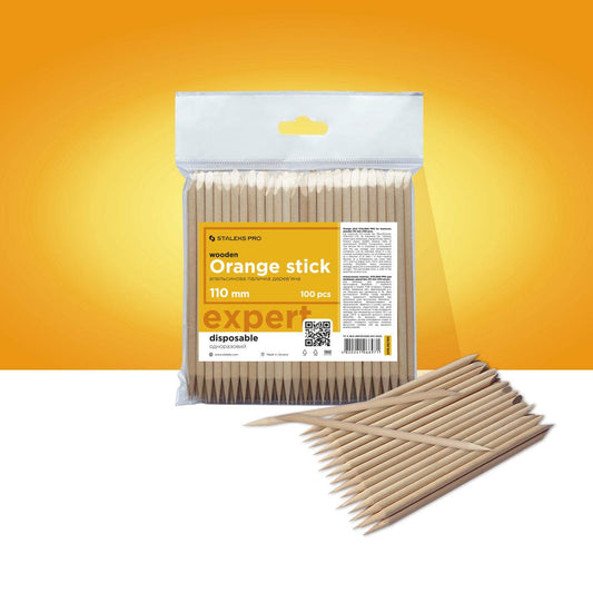 Staleks Orange stick 110 mm (100 pcs)