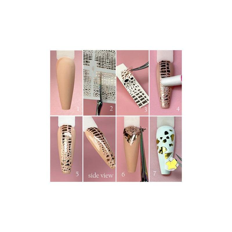 Flexi Stickers Gold Animal Print 03