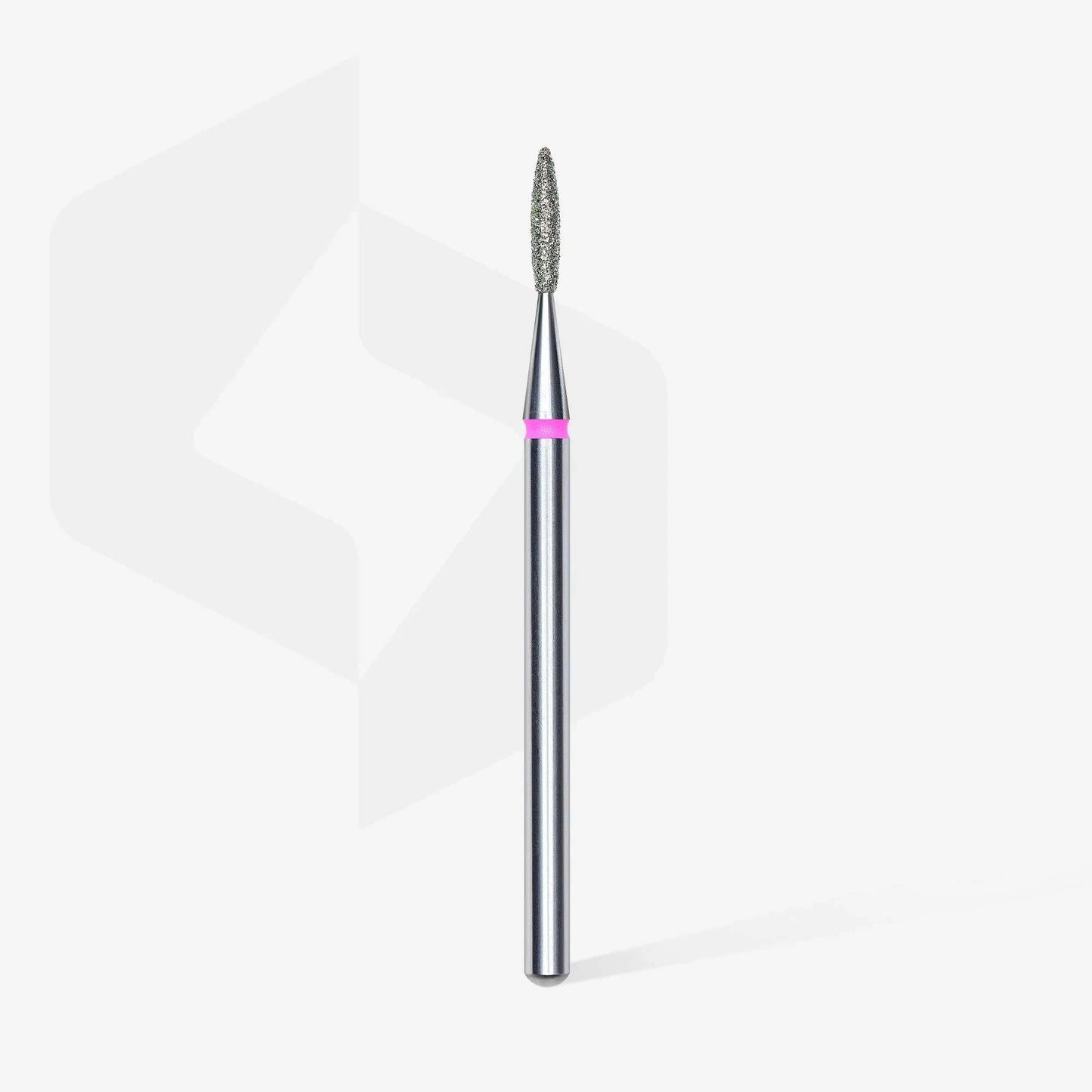 Staleks Diamond Safe Flame Red tool 1.6mm for nail care, stainless steel.