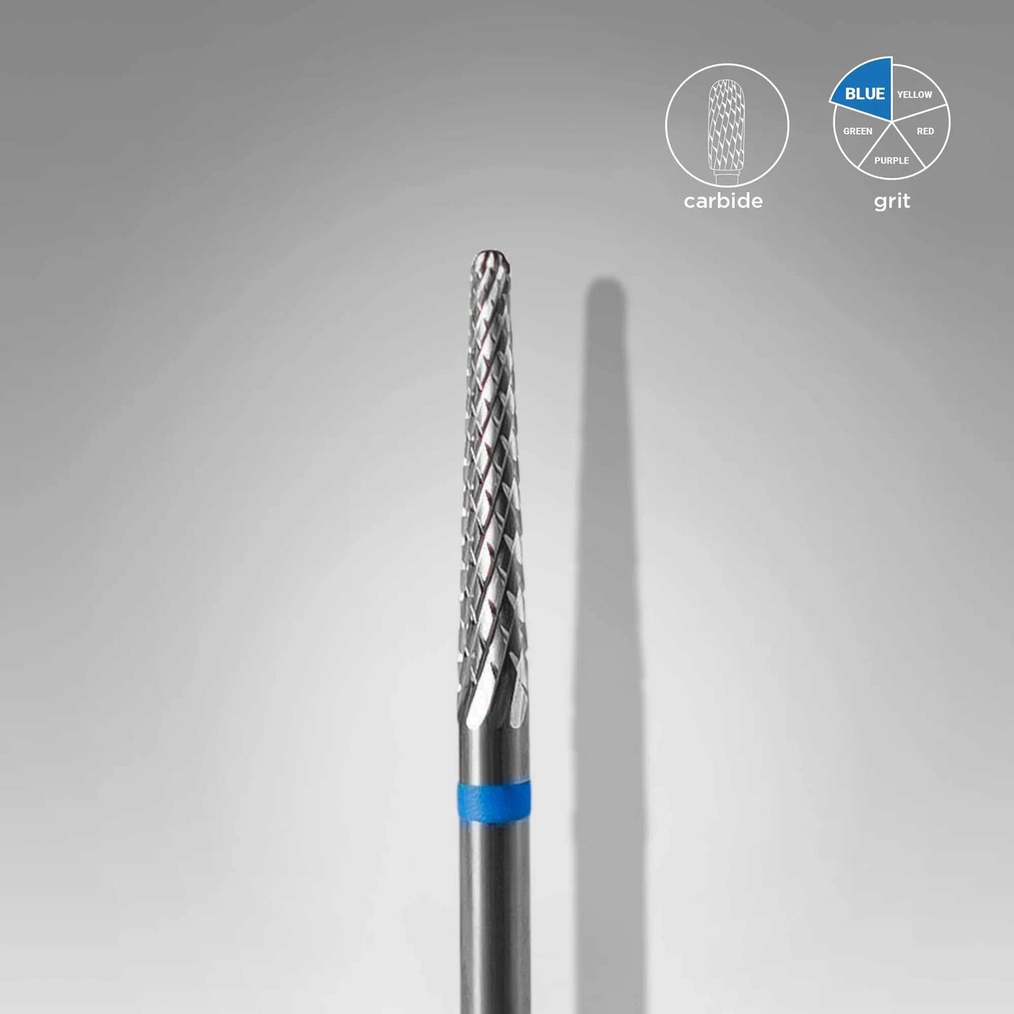 Staleks Carbide Embout de ponceuse Cone bleu, pick-up