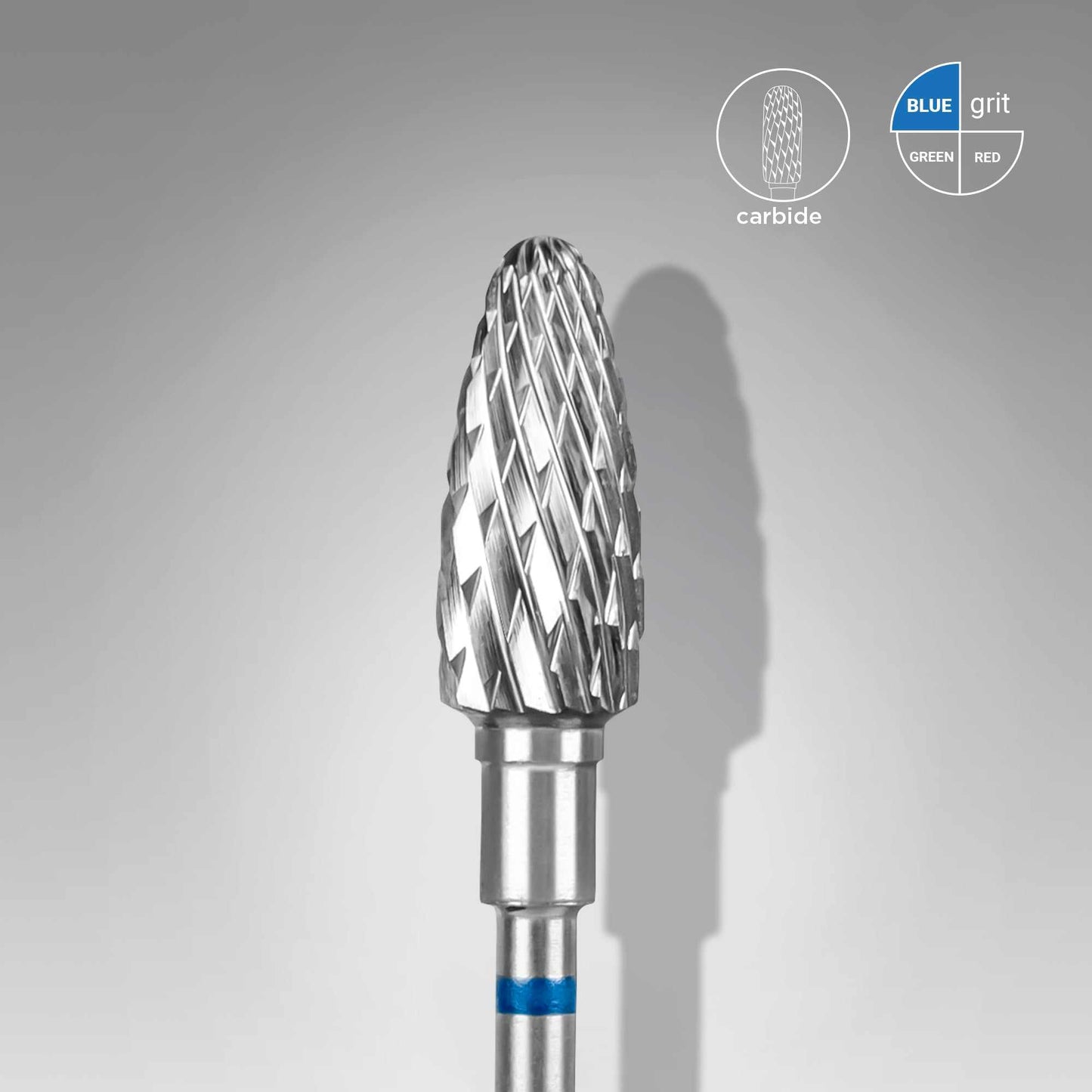Staleks Carbide Corn Blue 14 mm with durable cone design for professional nail care.