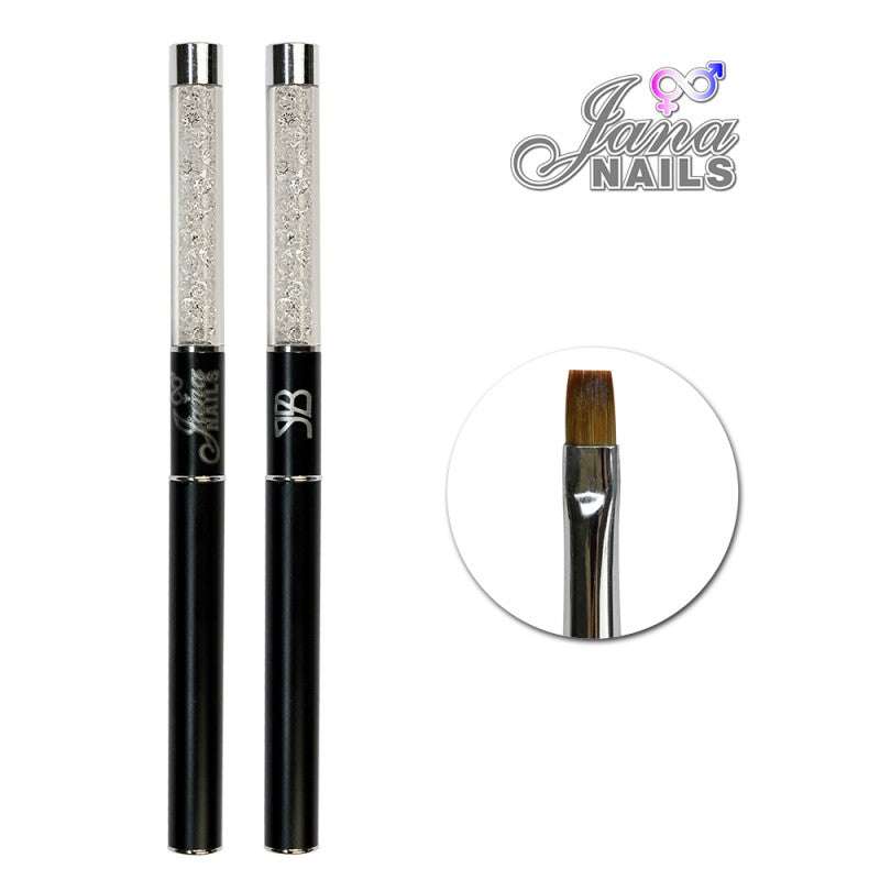 Gel nr. 6 Flat Jovana Bacanac brush with cap, soft bristles, ideal for thick gel application.