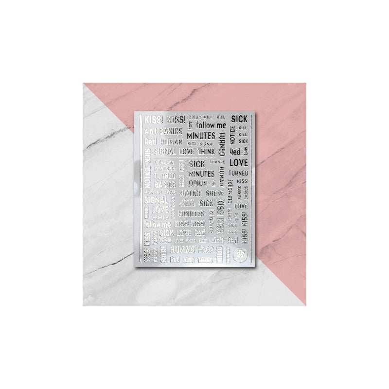 Nail Art Text Stickers 2