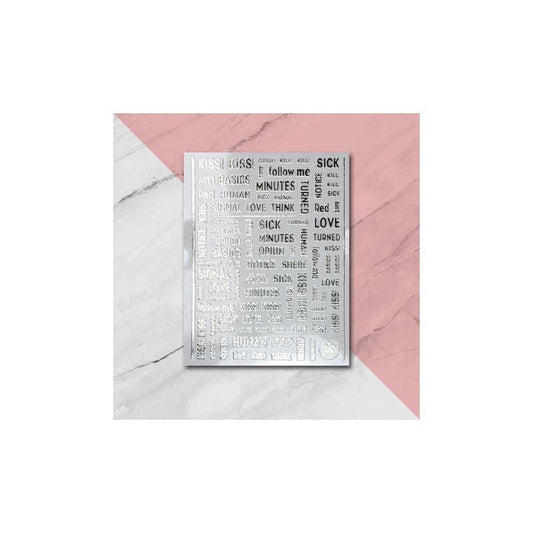 Nail Art Text Stickers 2