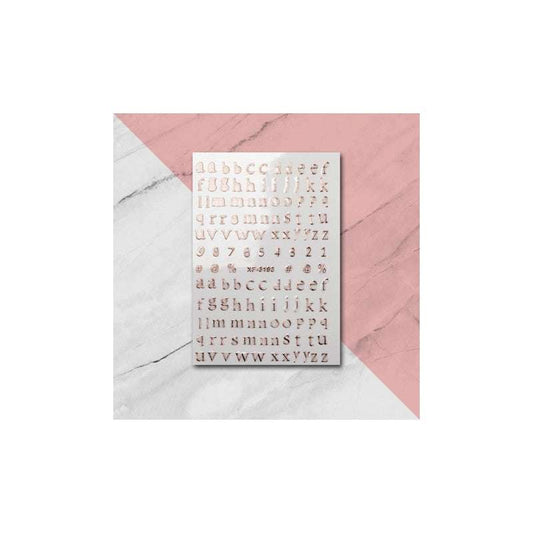 Nail Art Text Stickers 4