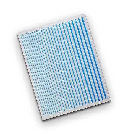 Flexi Stickers Neon Blue, flexible and easy to apply, 10 x 8 cm sheet.