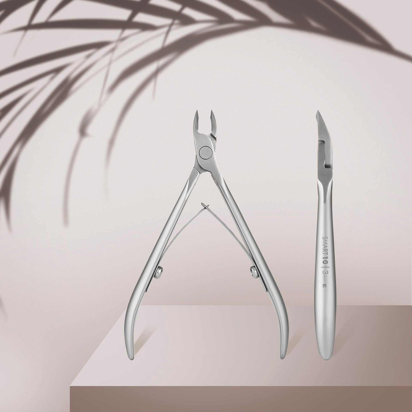 Staleks Pro Smart 10 cuticle nipper with 3 mm blade and satin finish.