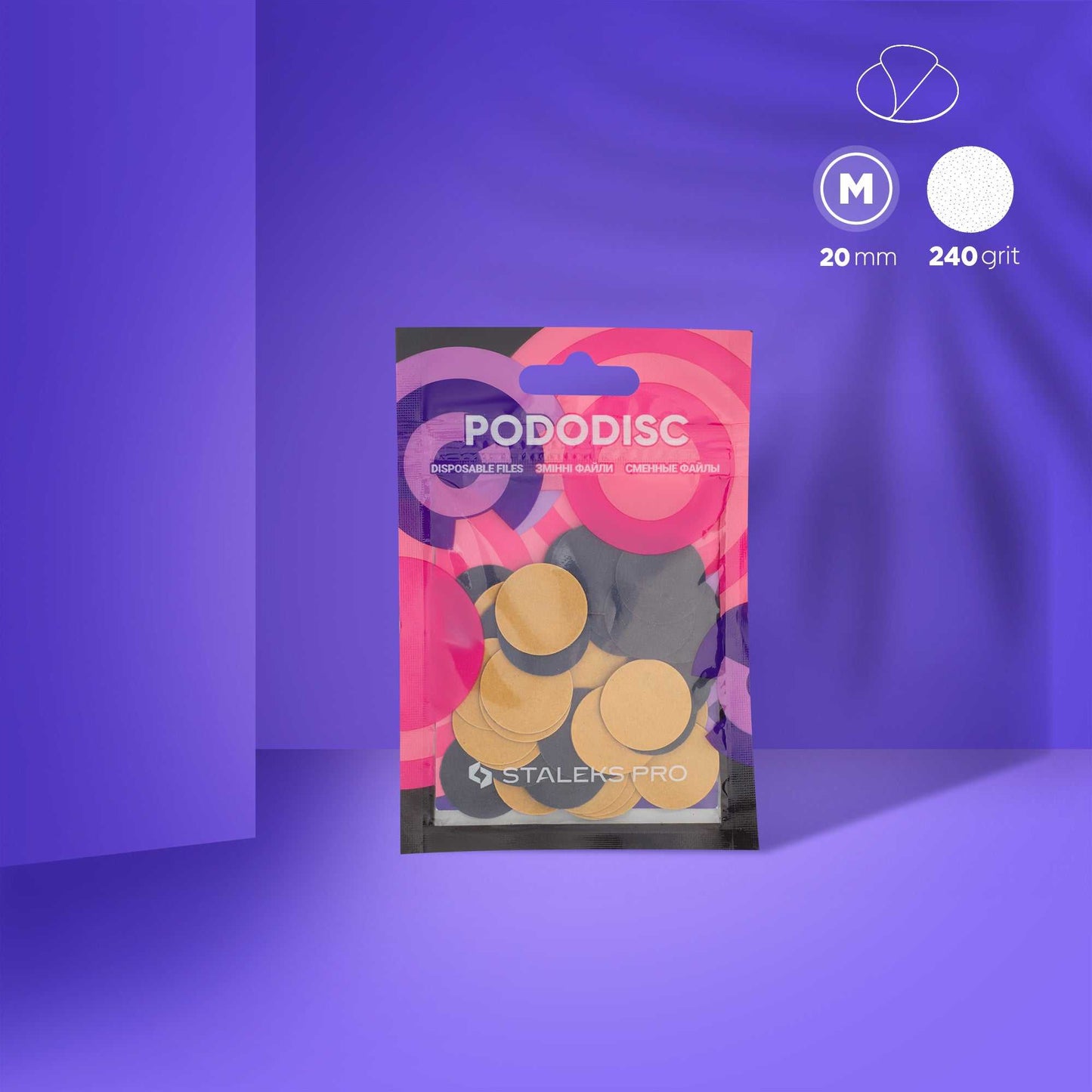 Staleks abrasifs Pododisc M - 240 grit
