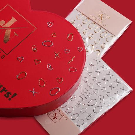 Red-y To Be Yours! Heart Box 5 colors + 2 stickers