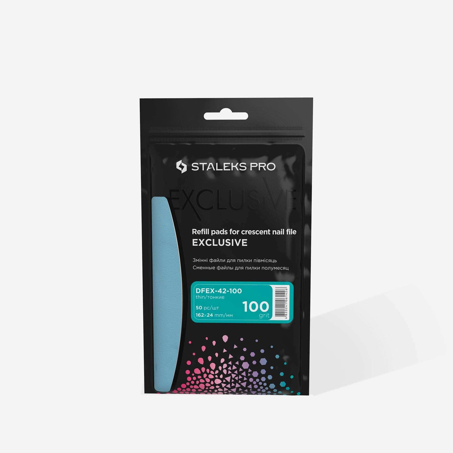 Staleks Abrasifs 100 pour lime métal Halfmoon MBE-40