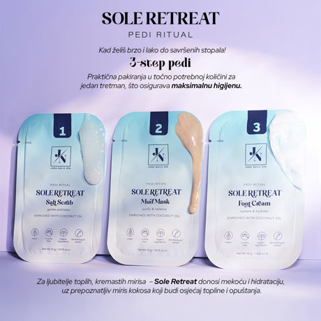 Sole Retreat - 3 step pedi ritual 3 x 15 g