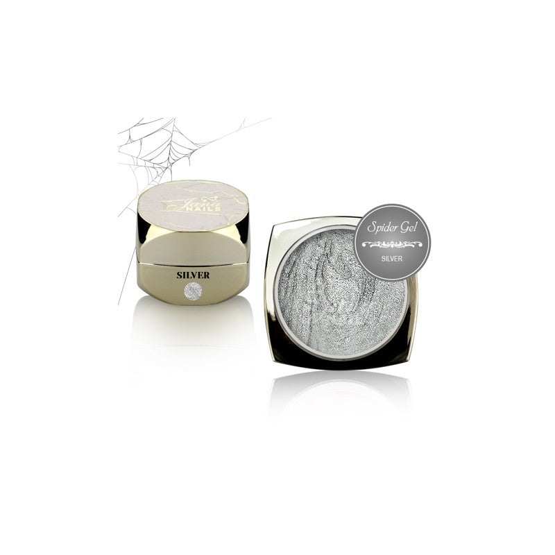 Spider Gel Silver for 3D nail art lines and designs.
