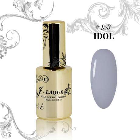 Semi-permanent gel polish J-Laque 153 Idol, dense and smooth color.