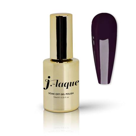 J-Laque 264 Moto-Mania gel polish bottle with deep plum shade.