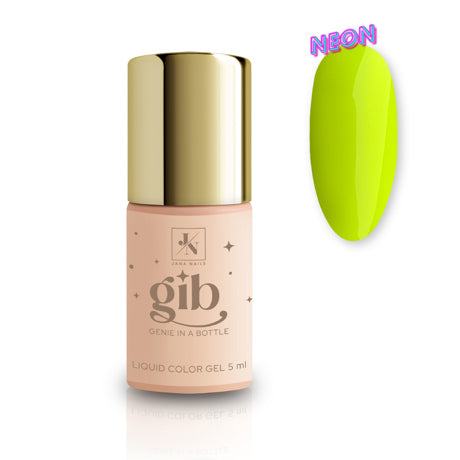 Genie In A Bottle Zanzibar neon liquid color gel with ergonomic brush, 5 ml.