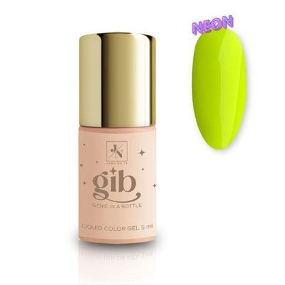 Genie In A Bottle Zanzibar neon liquid color gel with ergonomic brush, 5 ml.