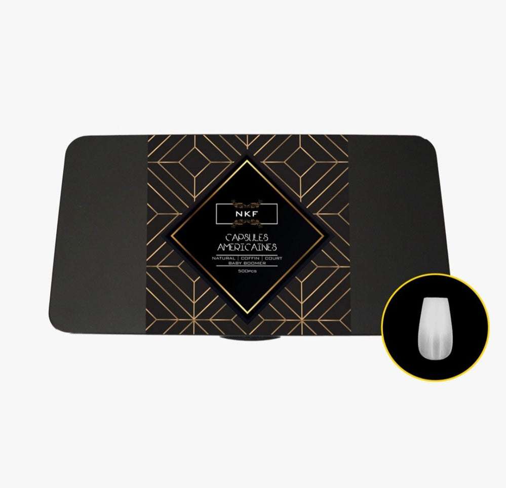 Babyboomer Natural Coffin Soft Gel Tips Box for Professional Nail Extension