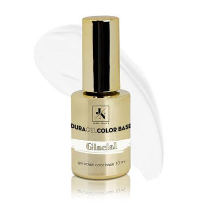 Duragel color base Glacial gel polish bottle on white background.