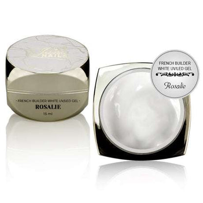 Ms. Rosalie 15 ml white builder gel, high viscosity, non-self-leveling.