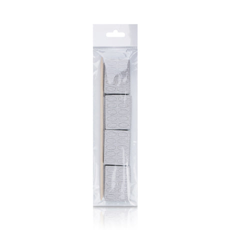 Mini Cuticle Sanding Pusher Sticker & Wooden Stick Set - 180 grit - 200 pcs