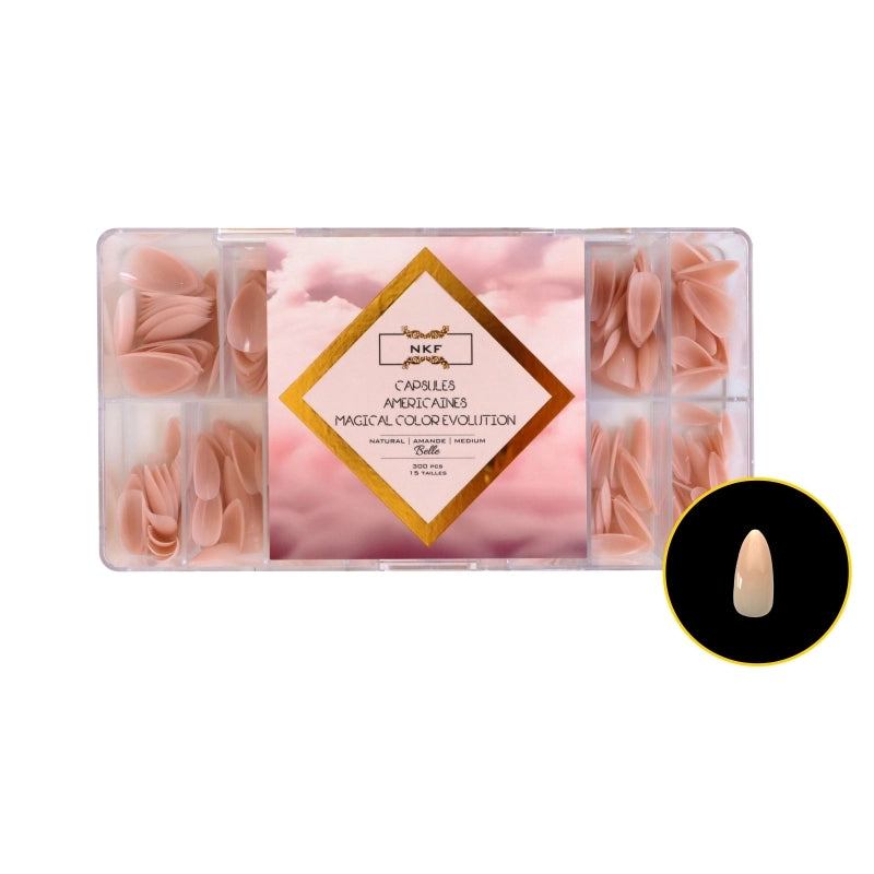 Magical Color Evolution Belle Natural Almond Medium 300 pcs