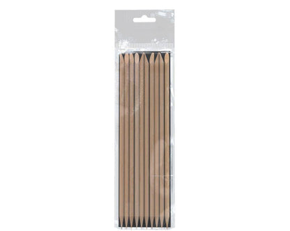 Staleks Orange stick 150 mm pack of 10, natural wood, durable and precise for nail care.