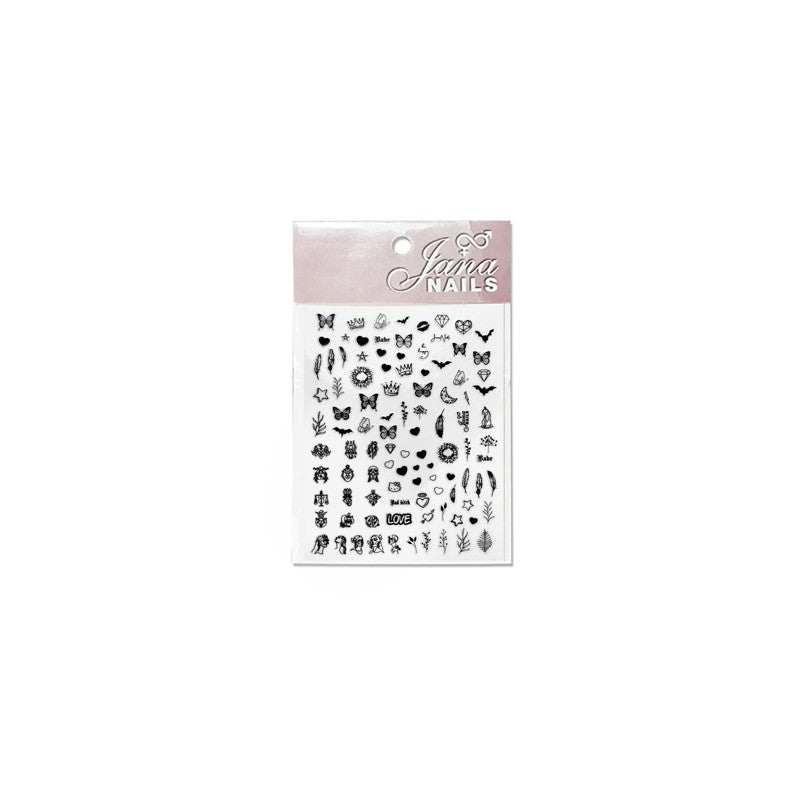 Flexi Stickers Black Design 02
