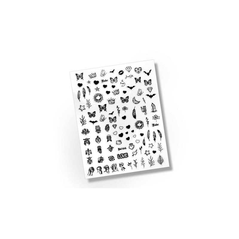 Flexi Stickers Black Design 02