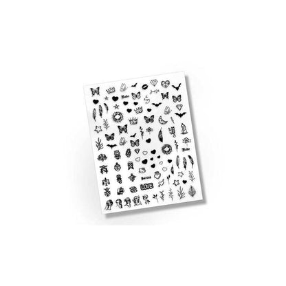 Flexi Stickers Black Design 02
